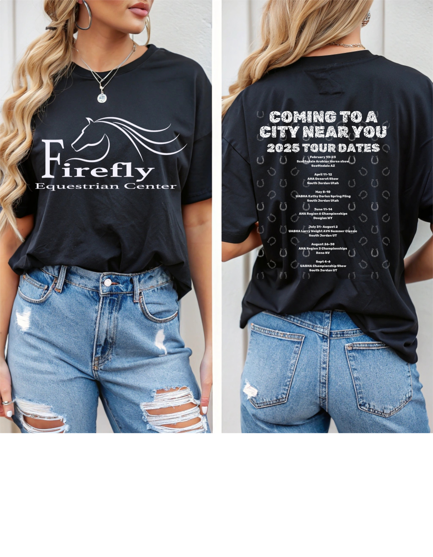 Firefly Tour Date T- Shirt White Graphic
