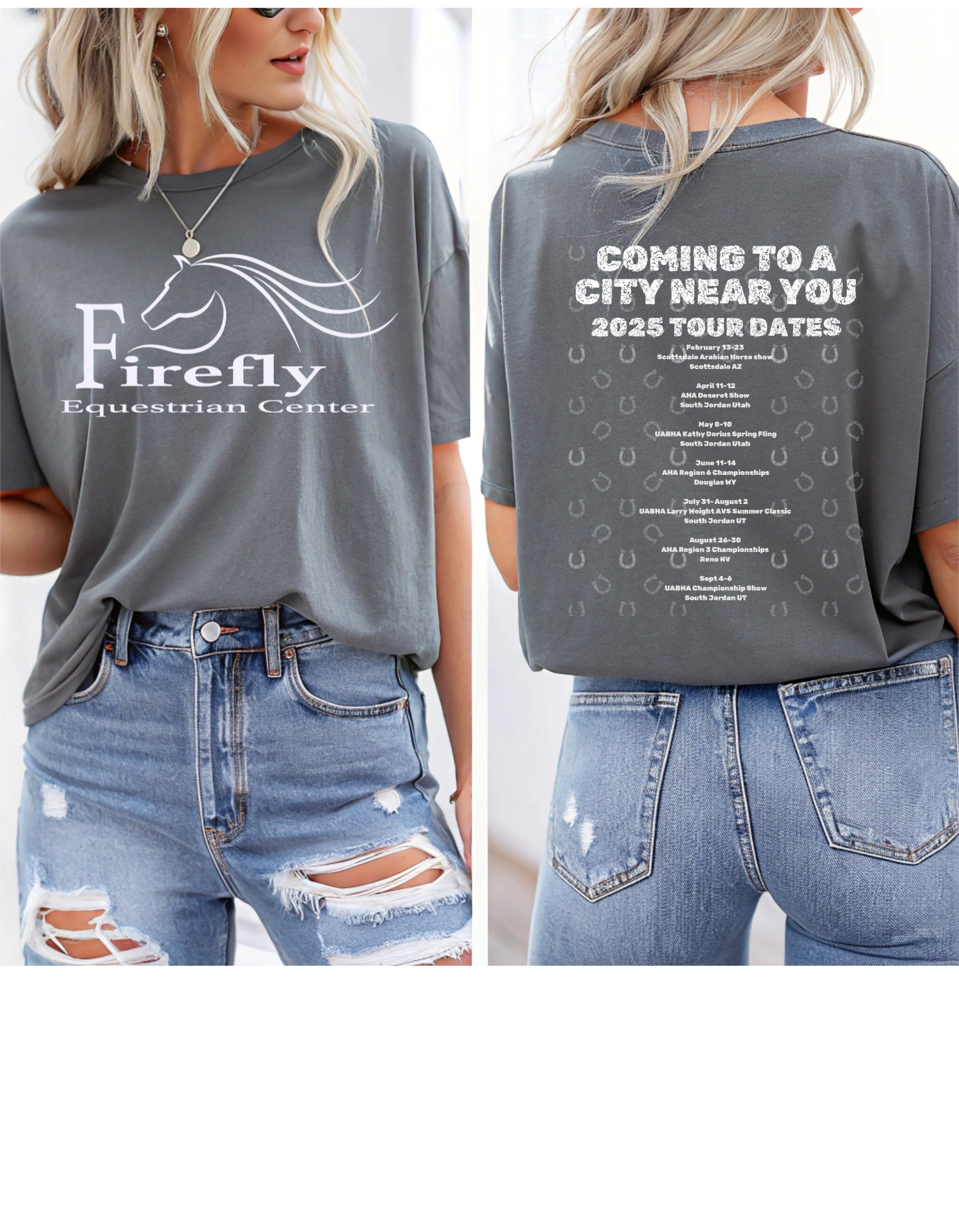 Firefly Tour Date T- Shirt White Graphic