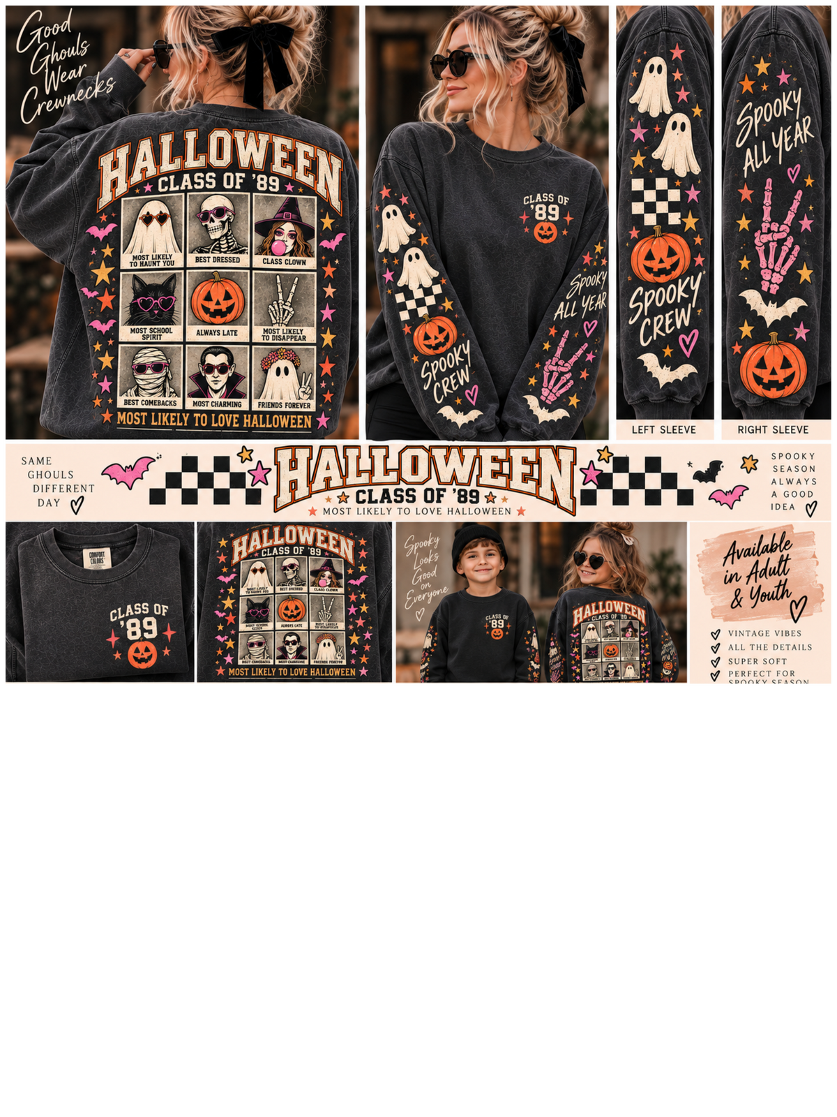 HALLOWEEN CLASS OF ’89 CREWNECK