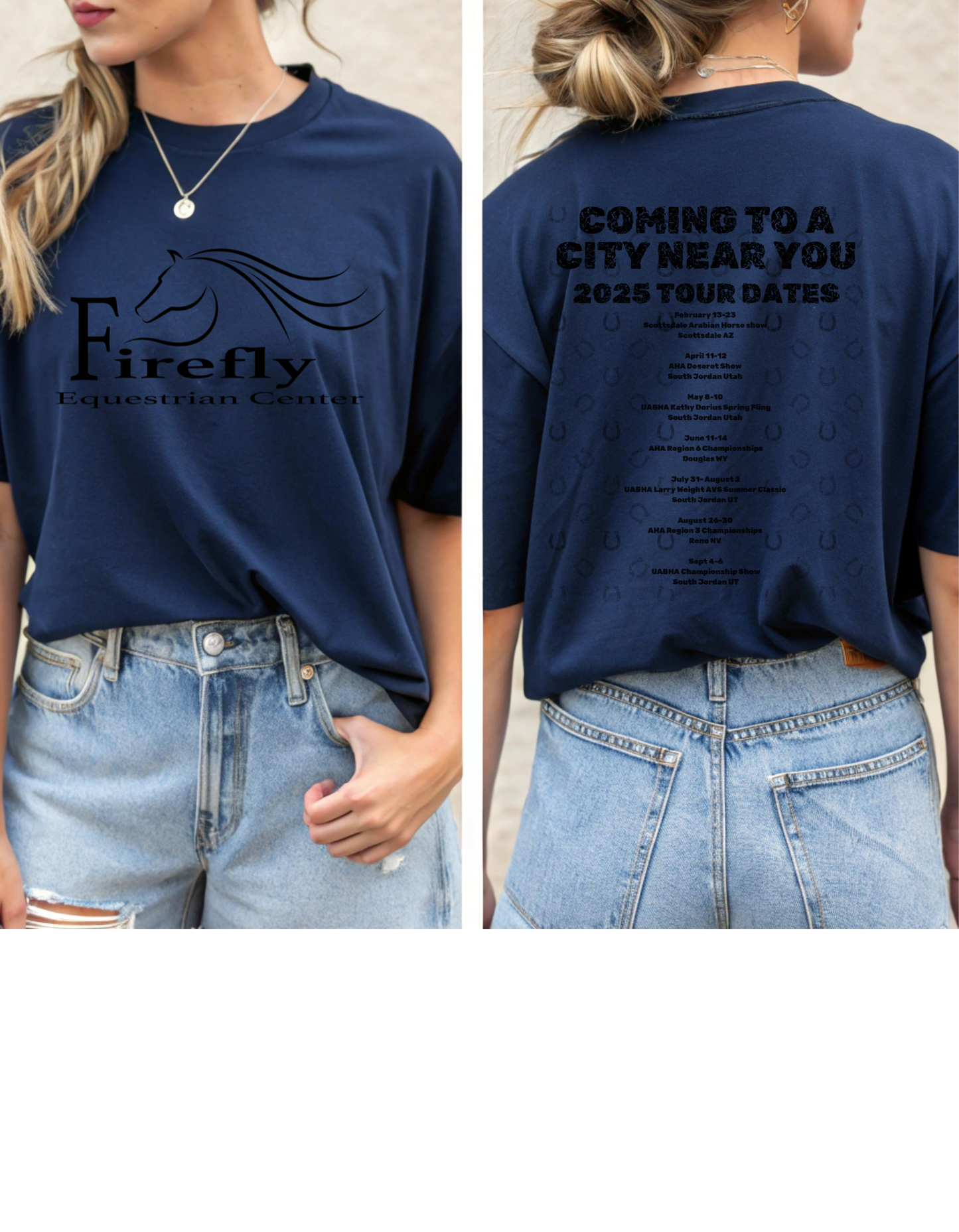 Firefly Tour Date T-Shirt Black Graphic
