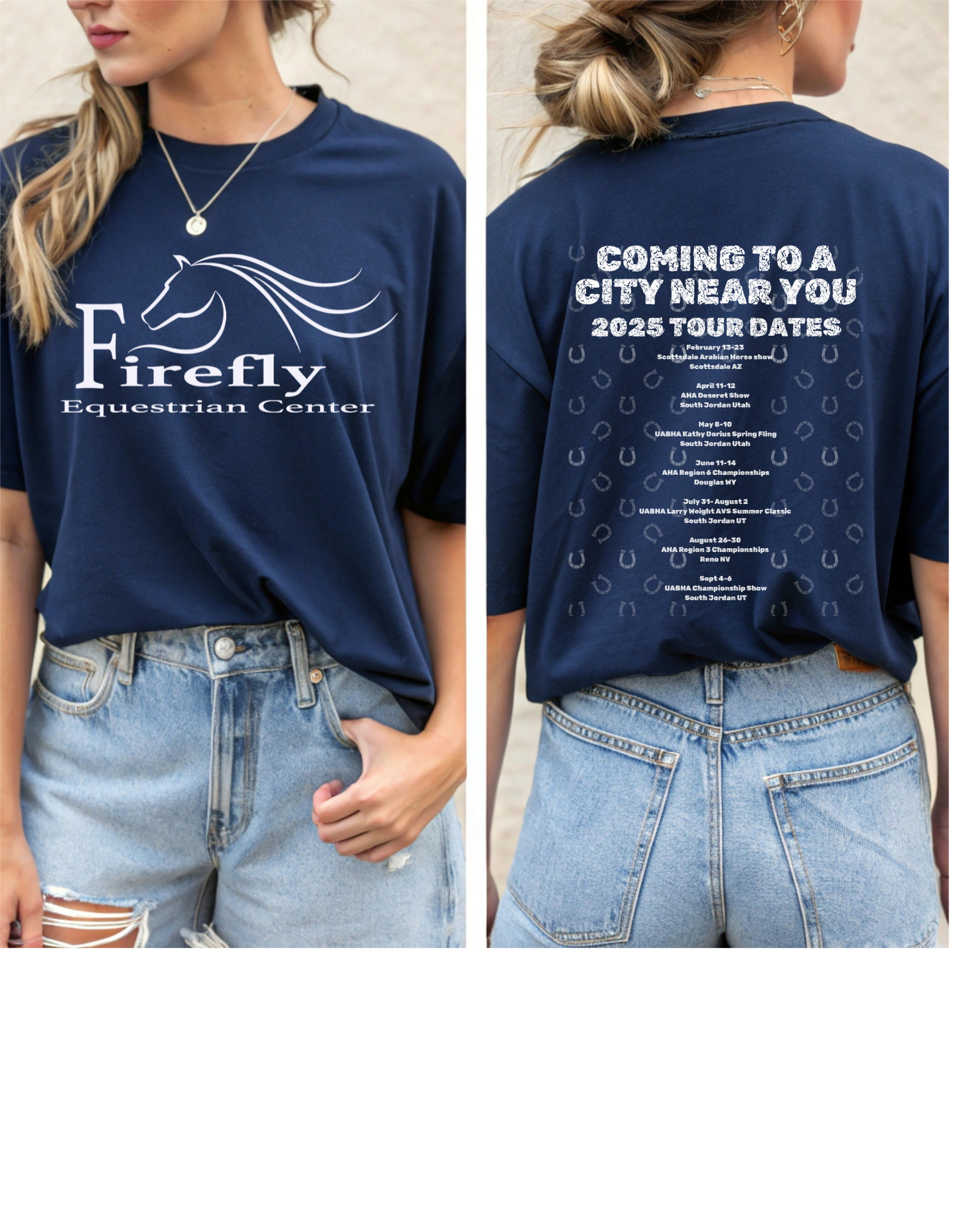 Firefly Tour Date T- Shirt White Graphic