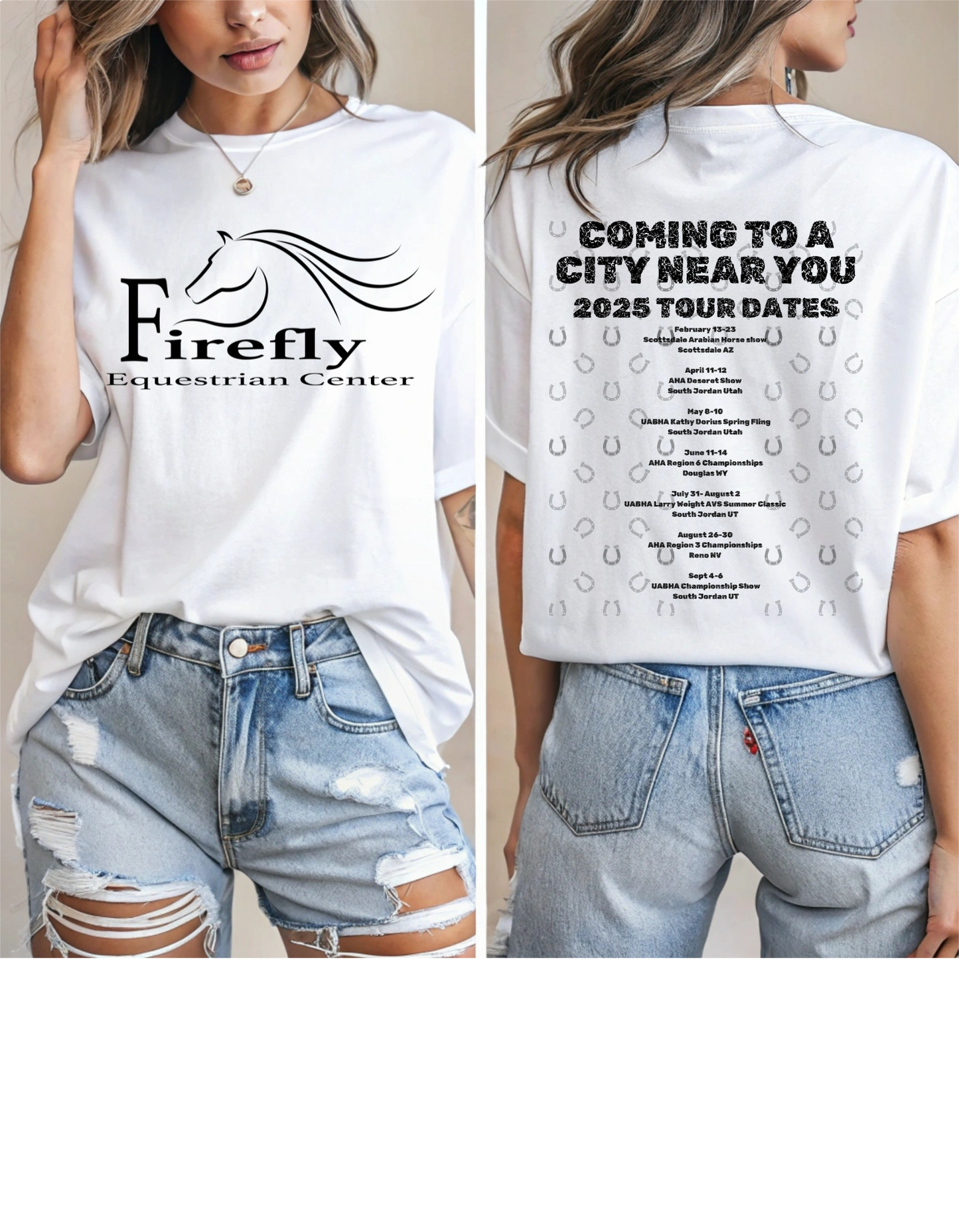 Firefly Tour Date T-Shirt Black Graphic