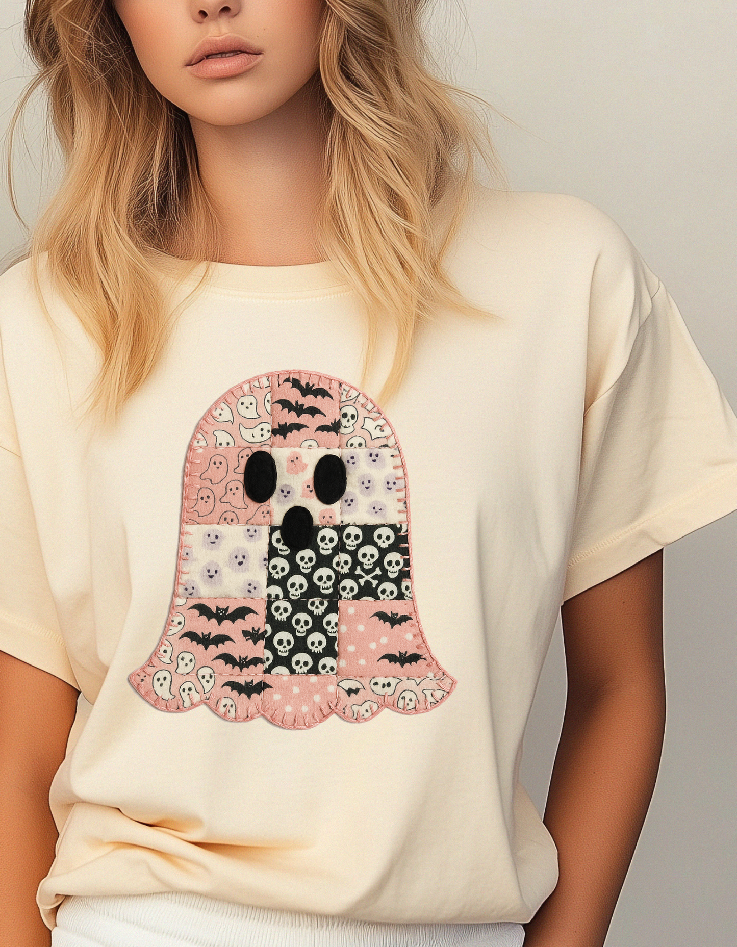 Patch Work Ghost Tshirt