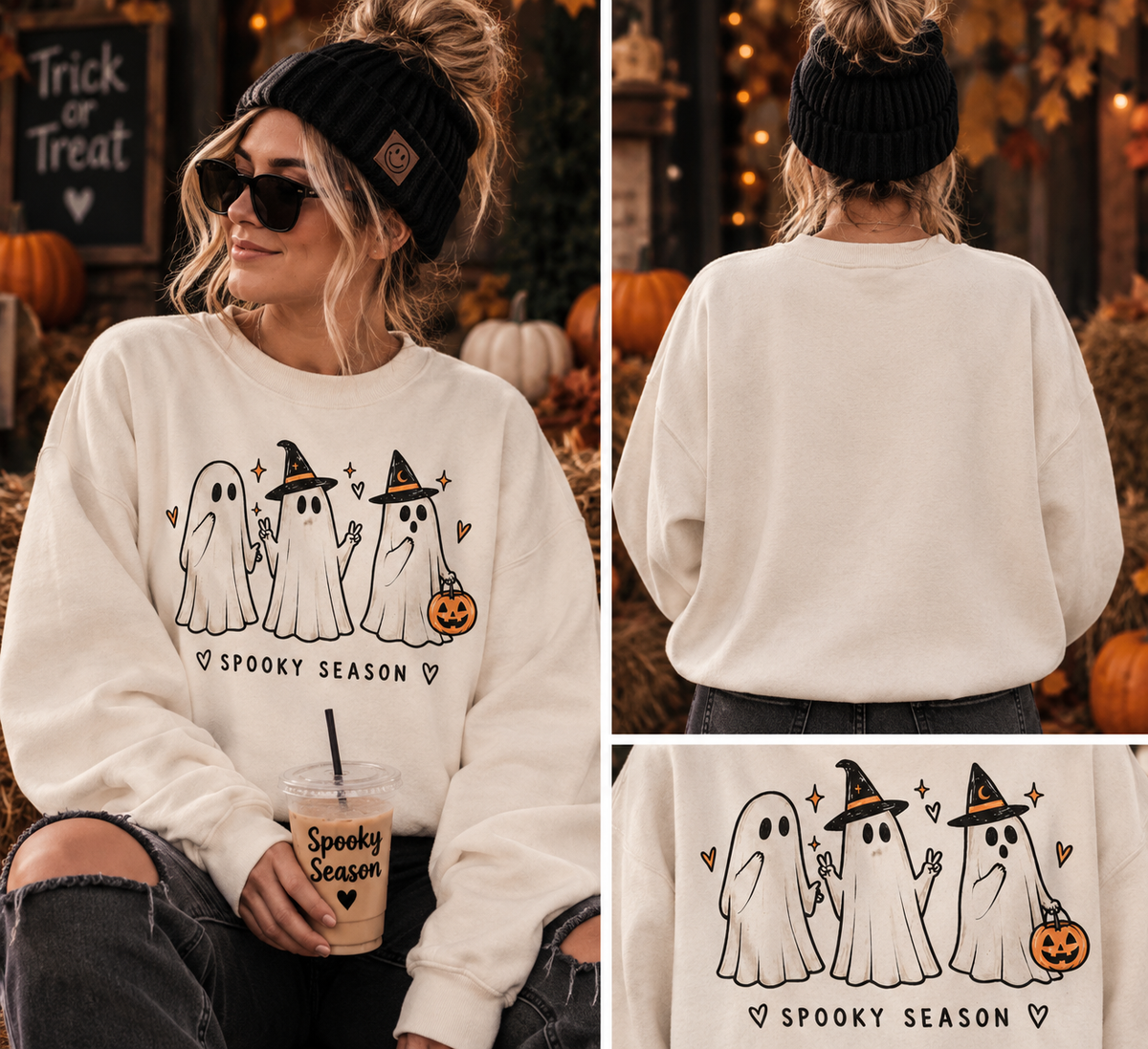 Spooky Season Ghost Crewneck