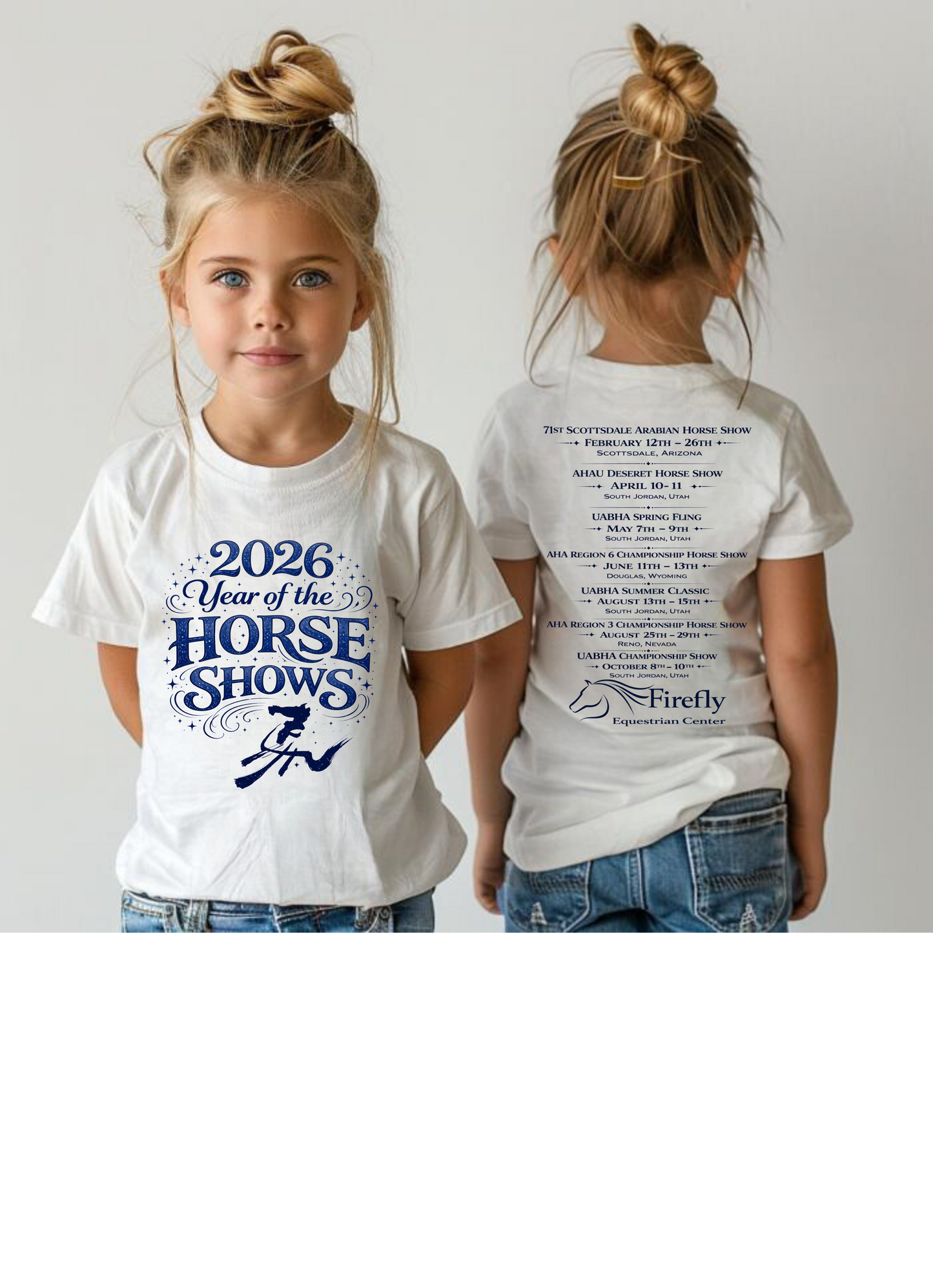 2026 Firefly Year Of The Horse Shows T-Shirts Kids