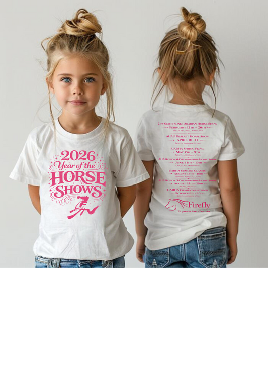2026 Firefly Year Of The Horse Shows T-Shirts Kids