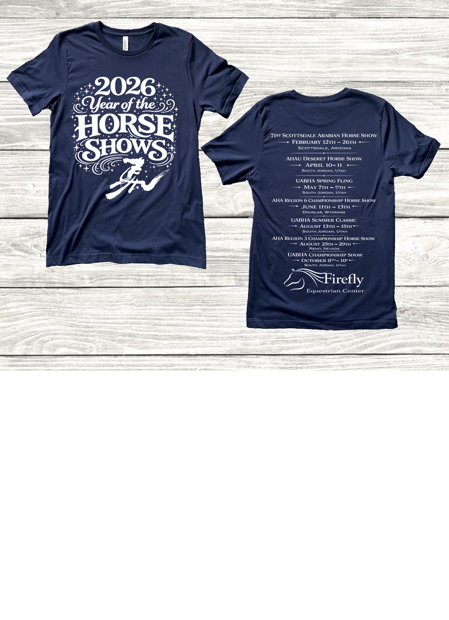 2026 Firefly Year Of The Horse Shows T-Shirts Kids