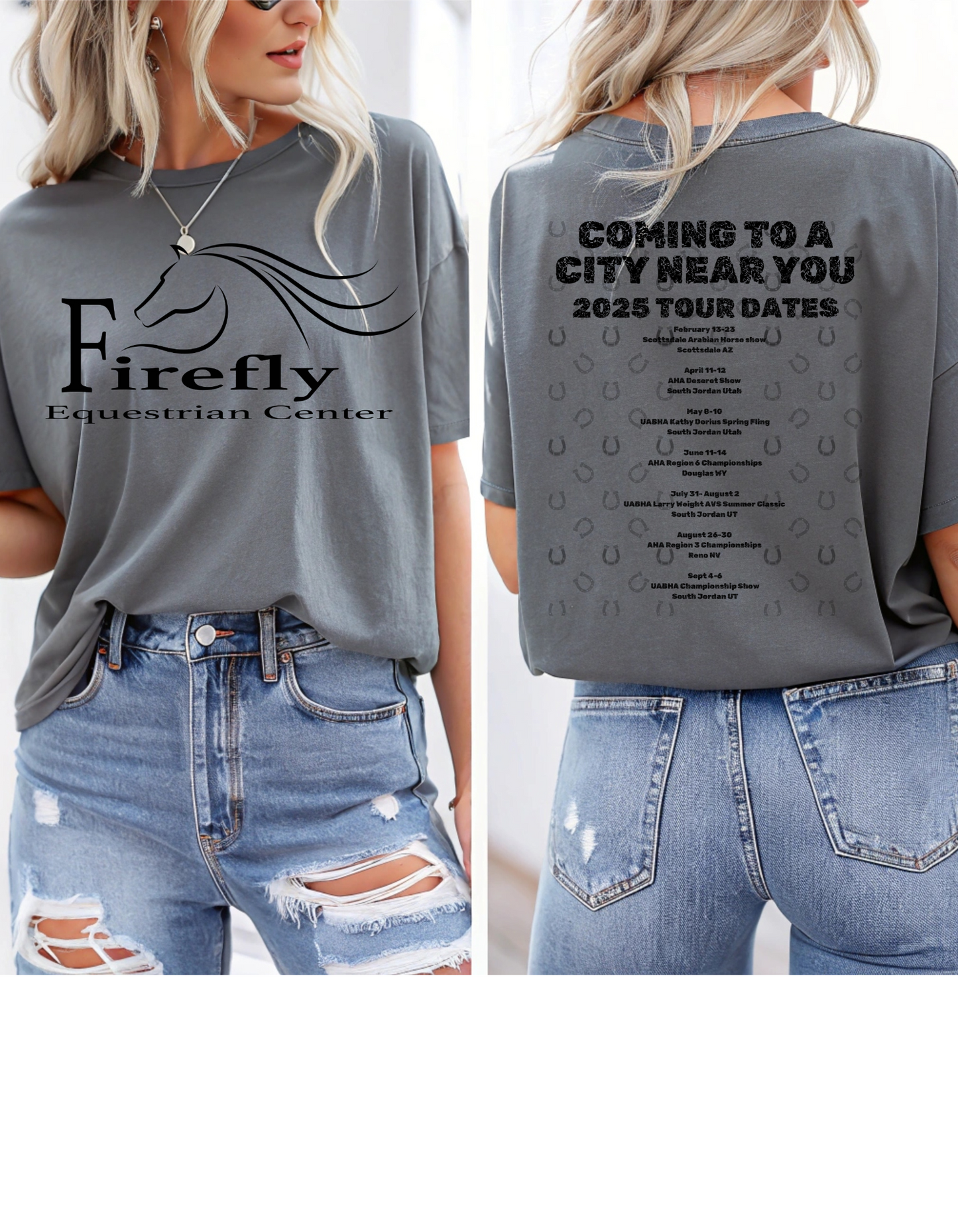 Firefly Tour Date T-Shirt Black Graphic