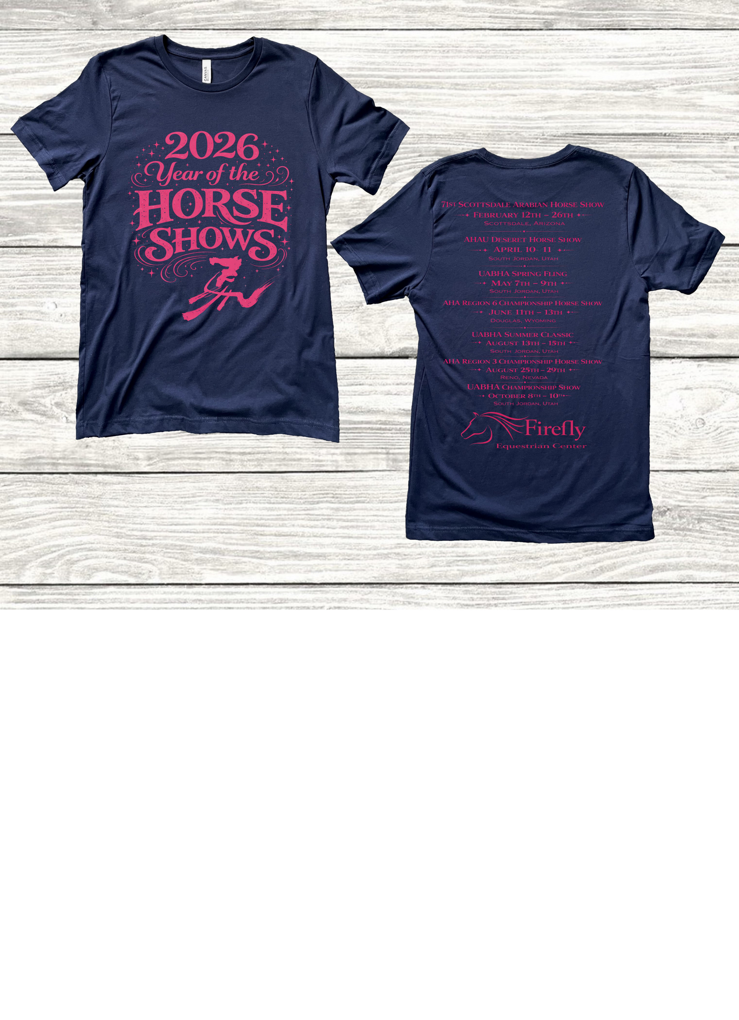 2026 Firefly Year Of The Horse Shows T-Shirts Kids