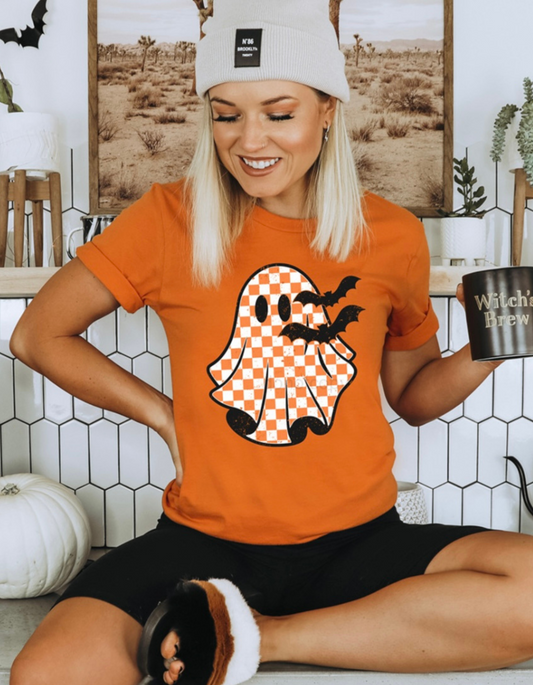Checkered Ghost Tshirt
