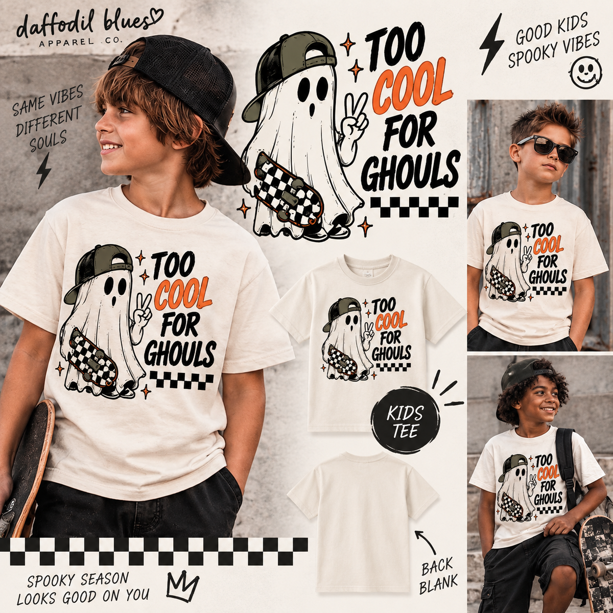 Too Cool for Ghouls Youth Tee