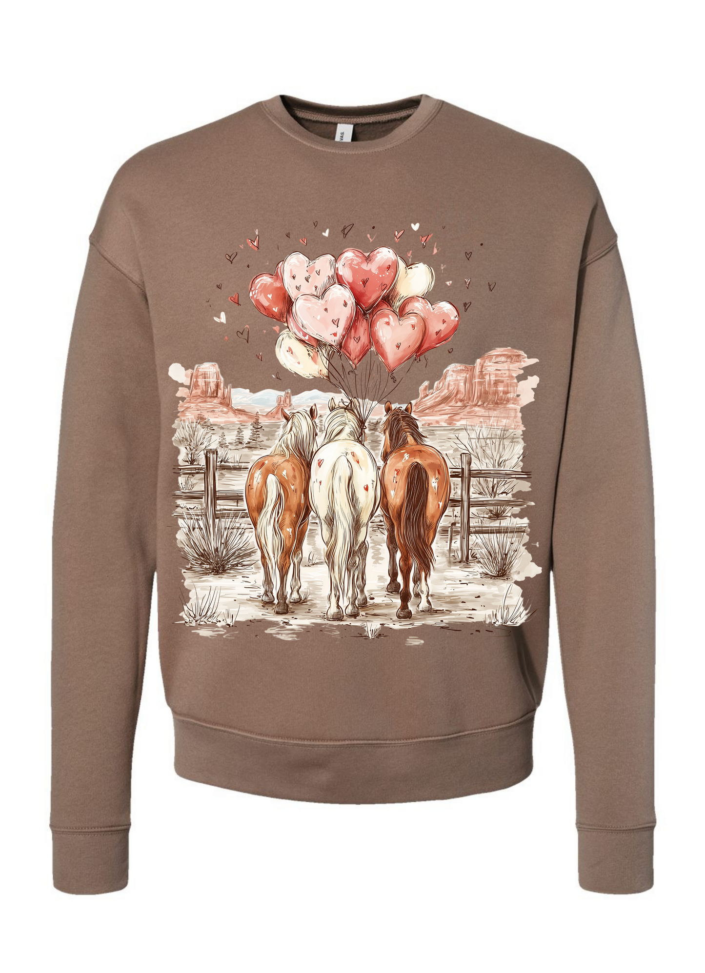 Valentines Horses Graphic Shirt