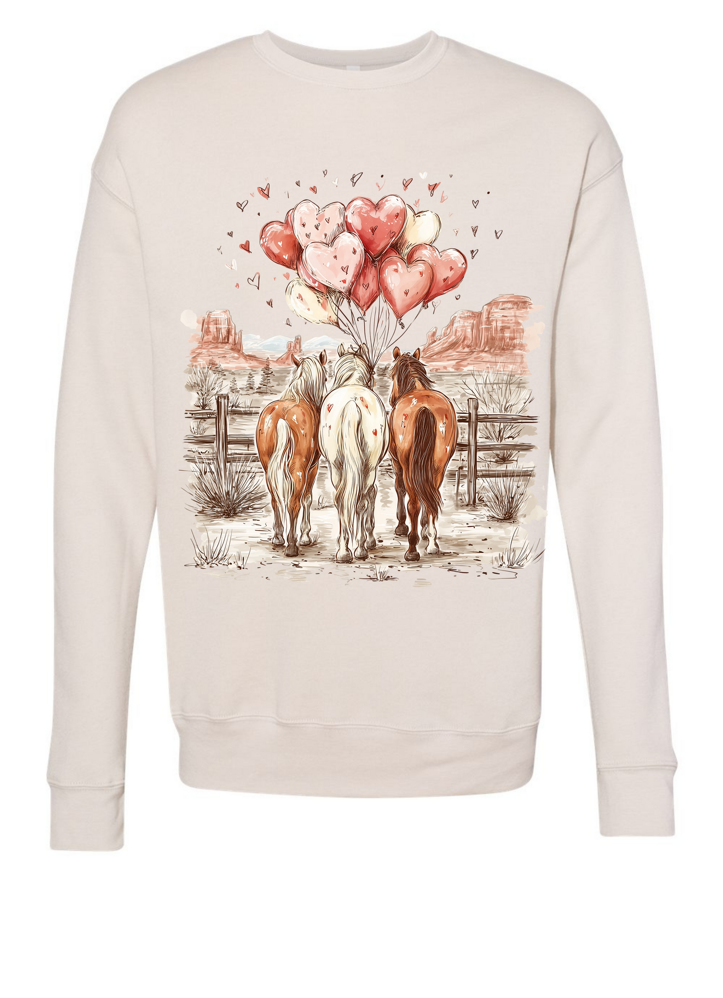Valentines Horses Graphic Shirt