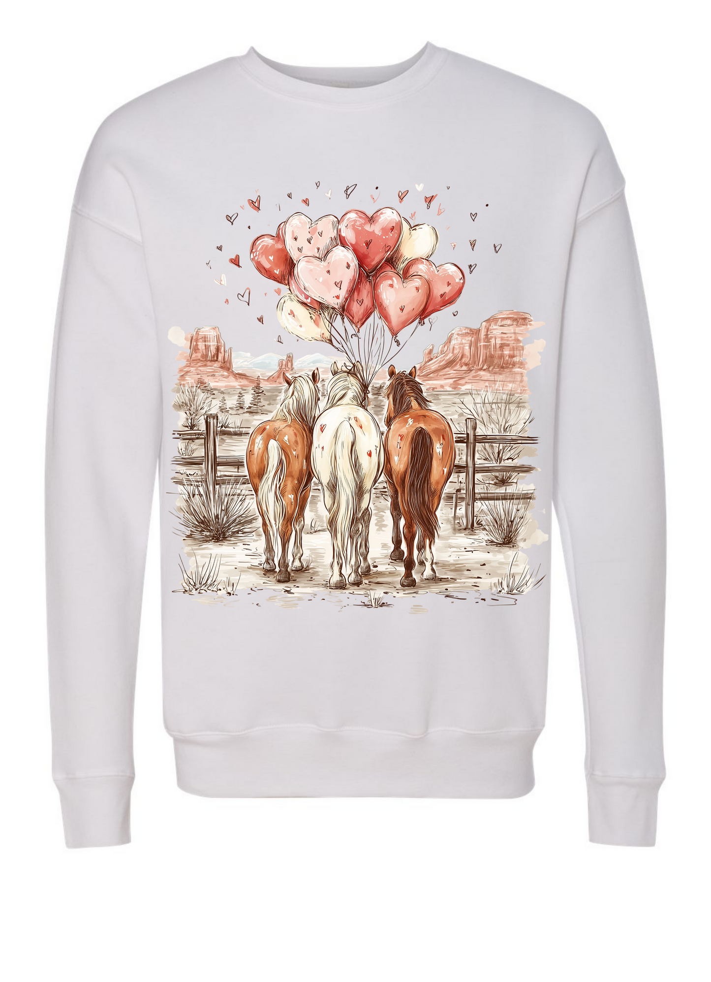 Valentines Horses Graphic Shirt